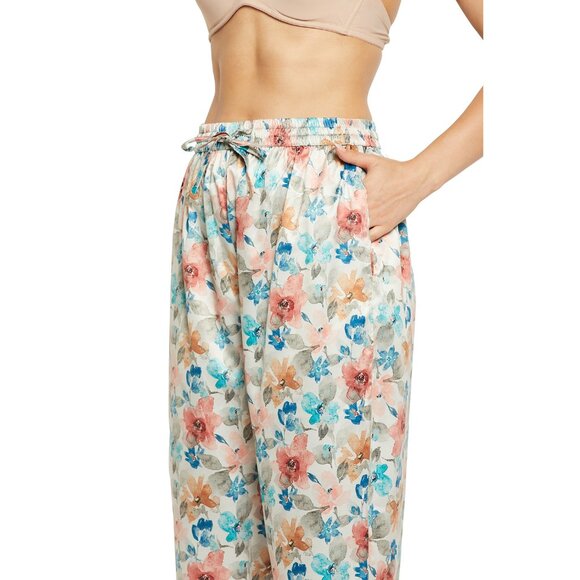 Gypsie Blu Women Satin Co-Ord Set Floral Print Sleepwear Pajama Shirt for Girls - Picture 6 of 7